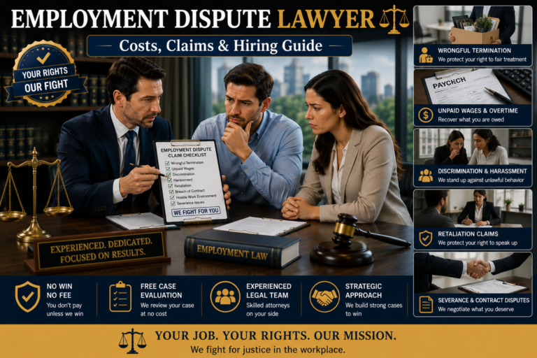 Employment attorney assisting clients with labor disputes, compensation, and workplace rights.